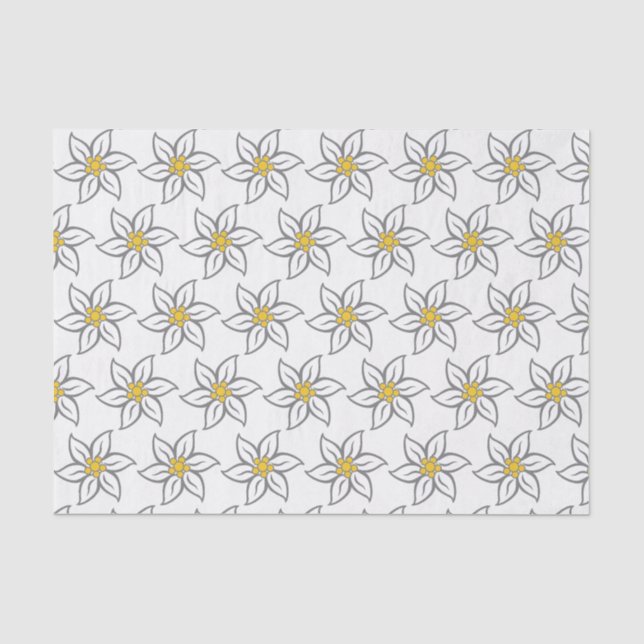 Edelweiss Blume Tissue Paper Seidenpapier (Vorderseite)