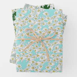 Edelweiss HandGezeichnet Musik Alpenflora Geschenkpapier Set