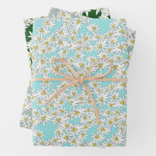 Edelweiss HandGezeichnet Musik Alpenflora Geschenkpapier Set