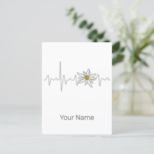 Edelweiss Heartbeat Oktoberfest Vintag Souvenir Feiertagspostkarte