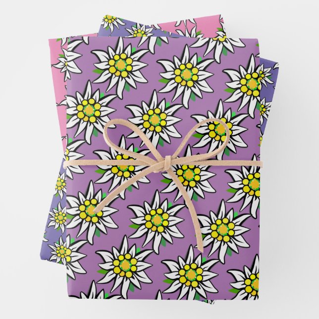 Edelweiß rein geschenkpapier set (Beispiel)