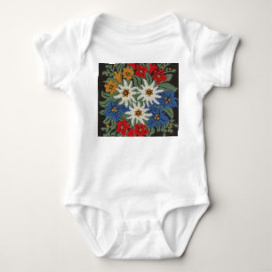 Edelweiss Schweizer alpine Blume Baby Strampler