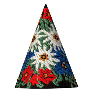 Edelweiss Schweizer Blume Partyhütchen