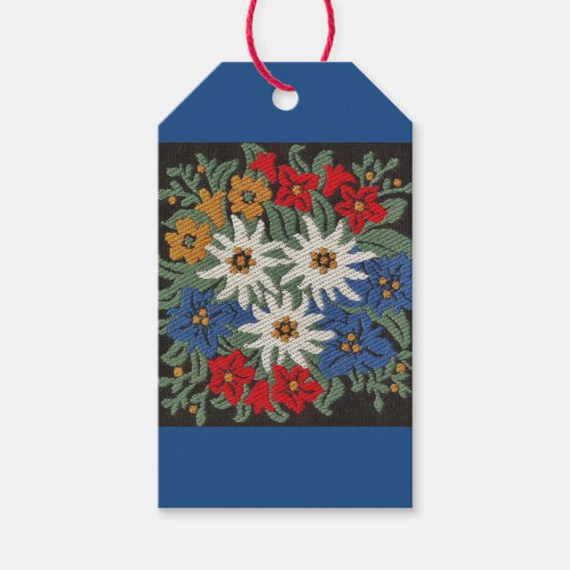 Edelweiss Swiss Alpine Flower Geschenkanhänger (Vorderseite)
