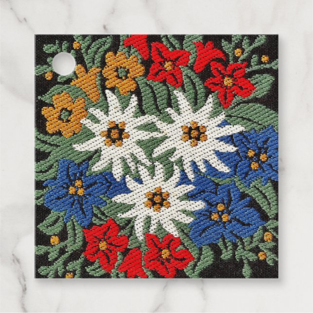 Edelweiss Swiss Alpine Flower Geschenkanhänger (Vorderseite)