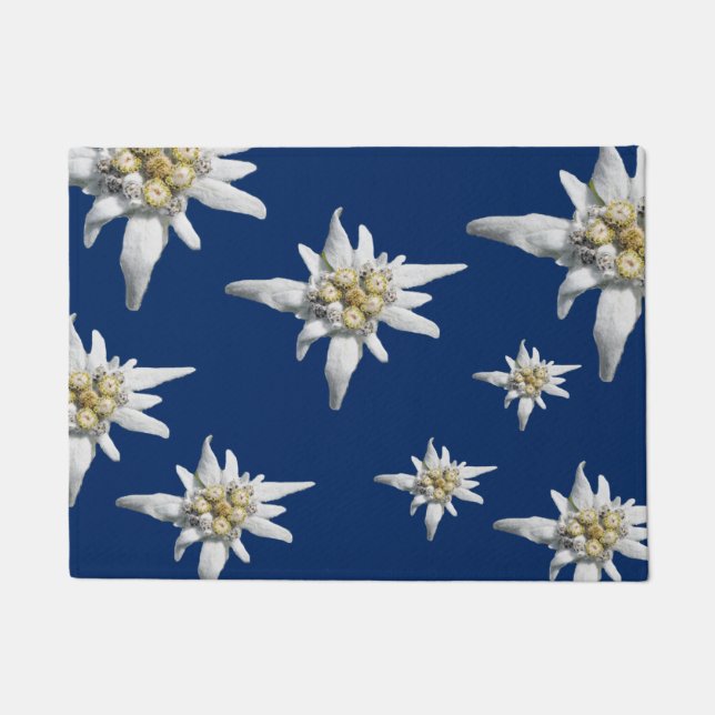 Edelweiss Tür-Matte Fußmatte (Vorderseite)
