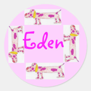 Eden-Aufkleber Runder Aufkleber