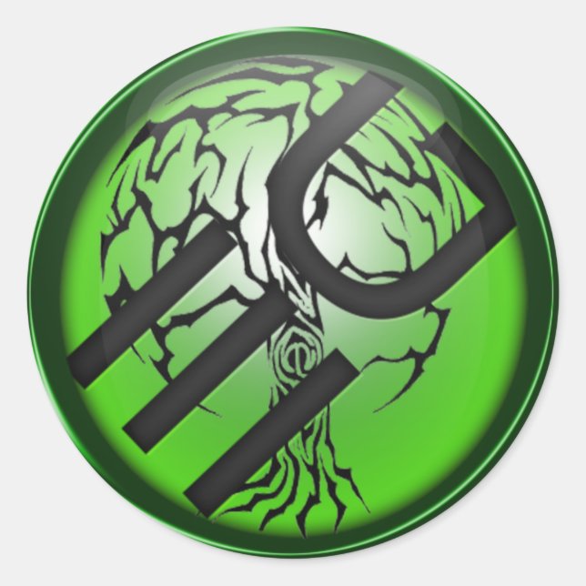 Eden Grounds Logo-Aufkleber Runder Aufkleber (Vorderseite)