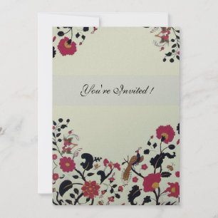 EDEN, Hochzeitsliebvögel, Schwarz-Rot-Blume, Silbe Einladung