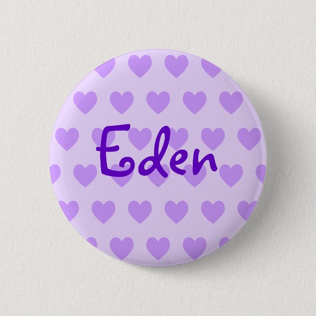 Eden in Lila Button (Vorderseite)