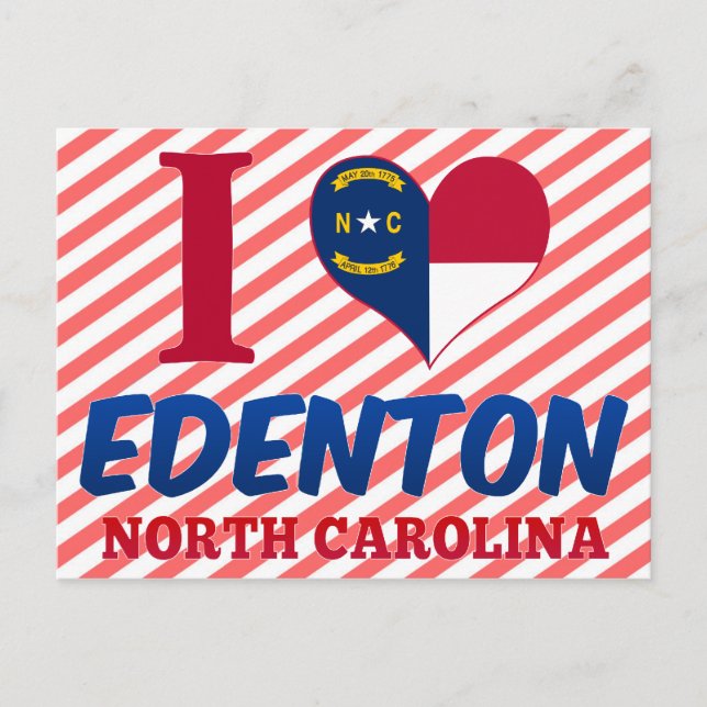 Edenton, North Carolina Postkarte (Vorderseite)