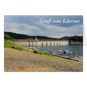 Edersee Staumauer niedrig