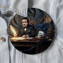 Edgar A. Poe komponiert The Raven in gotischen Trä