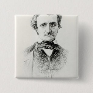 Edgar Allan Poe 1907 Button