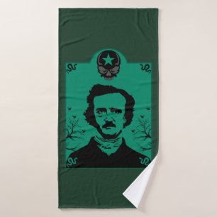 Edgar Allan Poe Art Gift Badehandtuch