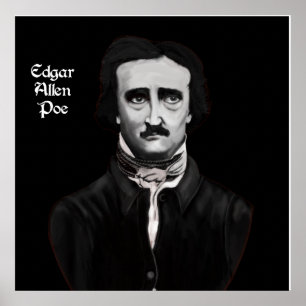 Edgar Allan Poe auf Leinwand Poster