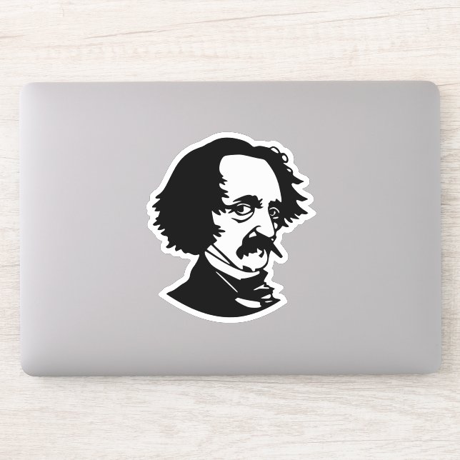 Edgar Allan Poe Aufkleber (Computer)