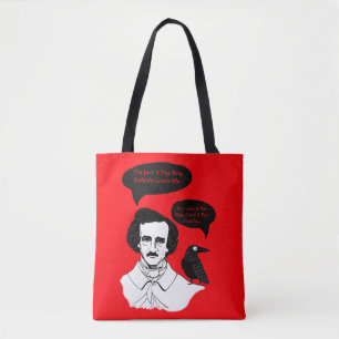 Edgar Allan Poe Boy und Raven Tasche