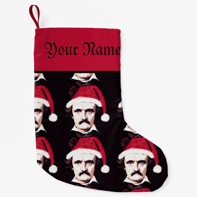 Edgar Allan Poe Christmas Strumpf Kleiner Weihnachtsstrumpf (Vorderseite)