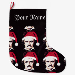 Edgar Allan Poe Christmas Strumpf - Personalisiert Großer Weihnachtsstrumpf
