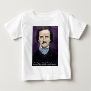 Edgar Allan Poe "Der Rabe" Zitat Geschenke & Karte Baby T-shirt