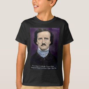 Edgar Allan Poe "Der Rabe" Zitat Geschenke & Karte T-Shirt
