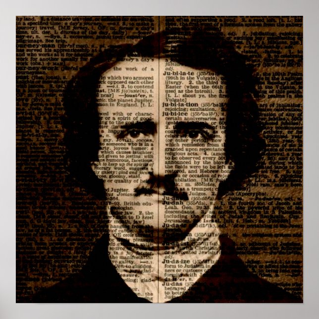 Edgar Allan Poe Dictionary page Poster (Vorne)