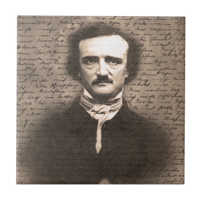 Edgar Allan Poe Fliese (Vorderseite)