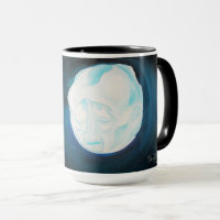 Edgar Allan Poe "für den Mond strahlt nie." Tasse