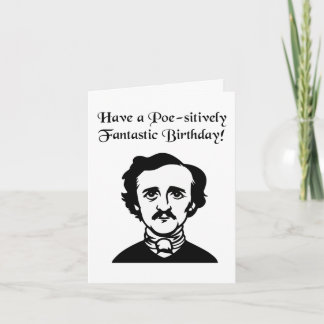 Edgar Allan Poe Geburtstag Karte