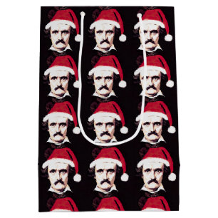 Edgar Allan Poe Goth Weihnachtsgeschenk-Tasche Mittlere Geschenktüte