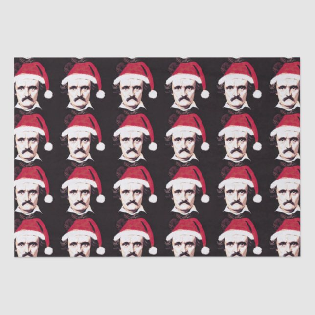 Edgar Allan Poe Goth Weihnachtszettel Seidenpapier (Vorderseite)