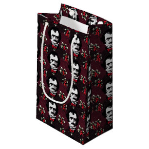 Edgar Allan Poe & Holly Jolly Mistletoe Goth Sac