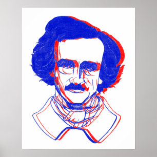 Edgar Allan Poe in 3D Poster