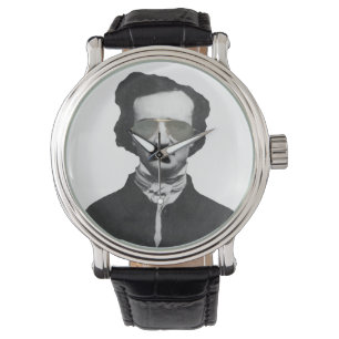 Edgar Allan Poe in Sonnenbrille Armbanduhr