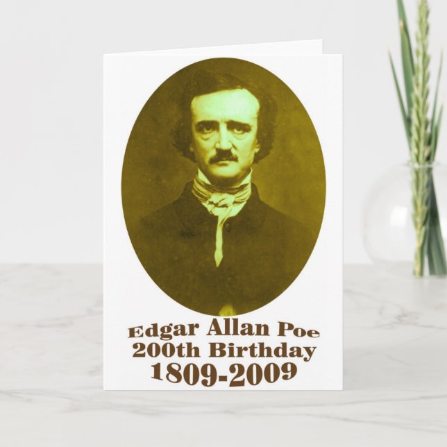 Edgar Allan Poe Karte (Vorderseite)