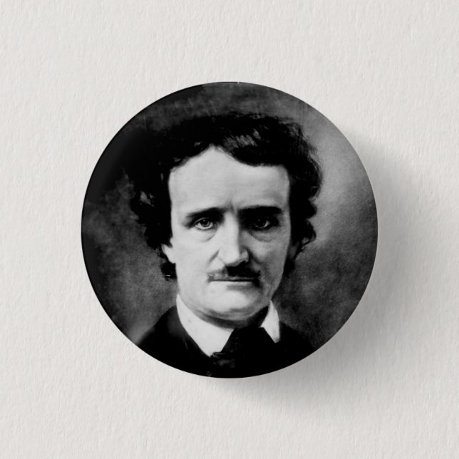 Edgar Allan Poe-Knopf Button (Vorderseite)