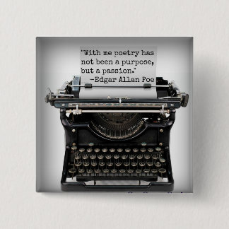 Edgar Allan Poe-Knopf Button