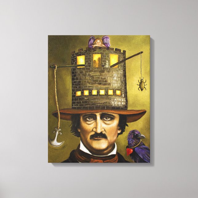 Edgar Allan Poe Leinwanddruck (Vorderseite)
