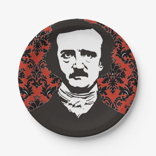 Edgar Allan Poe Paper Plate Pappteller (Vorderseite)