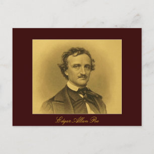 Edgar Allan Poe Portrait Postkarte