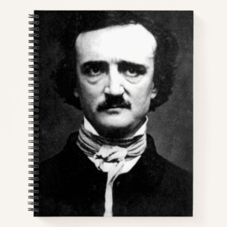 Edgar Allan Poe Porträt Spiralblock Notizbuch