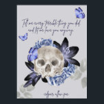 Edgar Allan Poe Poster<br><div class="desc">Edgar Allan Poe Poster with Quote "Tell me everything"</div>