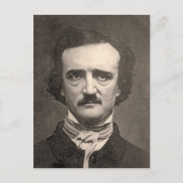 Edgar Allan Poe Postkarte (Vorderseite)