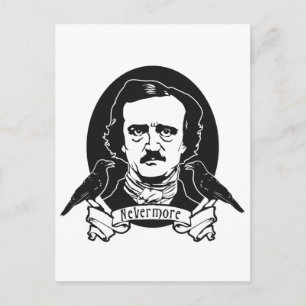 Edgar Allan Poe Postkarte