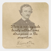 Edgar Allan Poe Quotenaufkleber - Exquisite Schönh