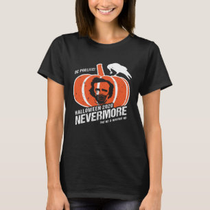 Edgar Allan Poe Raven zu einem KürbisHalloween 202 T-Shirt