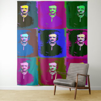Edgar Allan Poe Tapisserie d'art pop