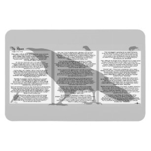 Edgar Allan Poe The Raven Magnet