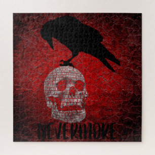 Edgar Allan Poe The Raven & Skull Nevermore